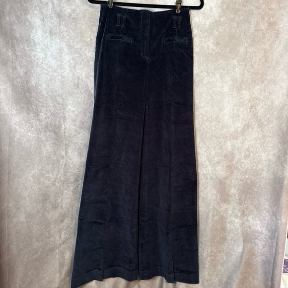Cartonnier Pants - NWOT Anthropologie Cartonnier Corduroy Extra Wide Leg Womens Pants Size 4 Navy B